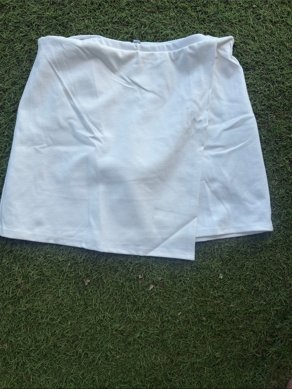 Fashion Nova White Wrap Skort